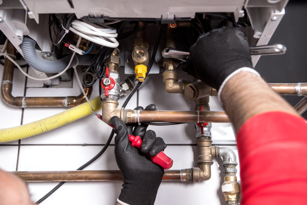 Plumber,Fixing,Central,Heating,System